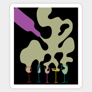 Pouring Wine Sticker